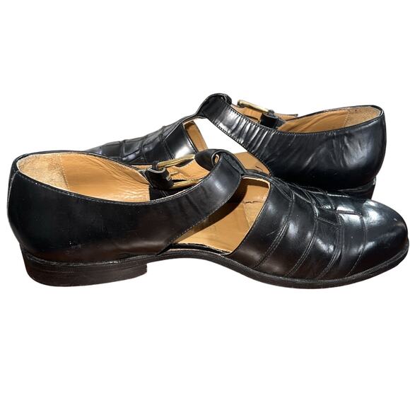 Paragon Men’s Sz 12D Black All Leather Fisherman’s Sandals main image 11